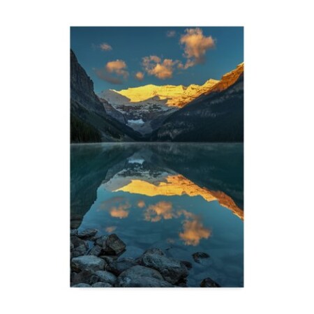 Pierre Leclerc 'Lake Louise Sunrise' Canvas Art,12x19